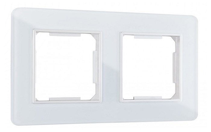 Рамка на 2 поста Arte Milano am-503.14 503.14-2.white - фото 4941660