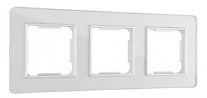 Рамка на 3 поста Arte Milano am-503.14 503.14-3.silver - фото 4941666