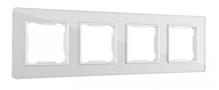 Рамка на 4 поста Arte Milano am-503.14 503.14-4.silver - фото 4941674
