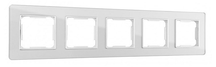 Рамка на 5 постов Arte Milano am-503.14 503.14-5.silver - фото 4941682