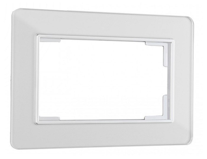 Рамка для двойной розетки Arte Milano am-503.14 503.14-double.silver - фото 4941690