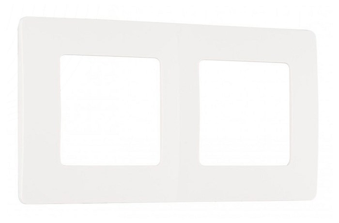 Рамка на 2 поста Arte Milano am-517.17 517.17-2.white - фото 4941756
