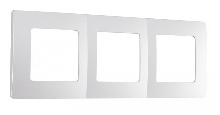 Рамка на 3 поста Arte Milano am-517.17 517.17-3.silver - фото 4941762
