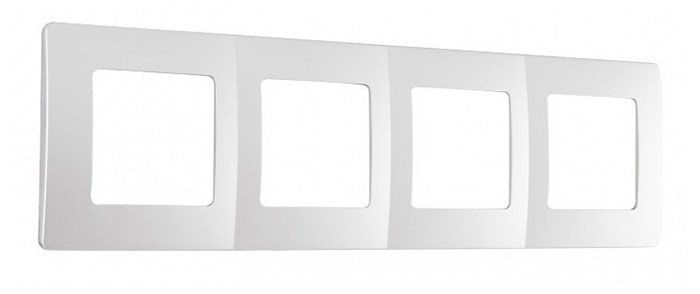 Рамка на 4 поста Arte Milano am-517.17 517.17-4.silver - фото 4941770