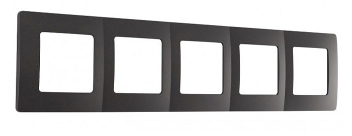 Рамка на 5 постов Arte Milano am-517.17 517.17-5.black - фото 4941774