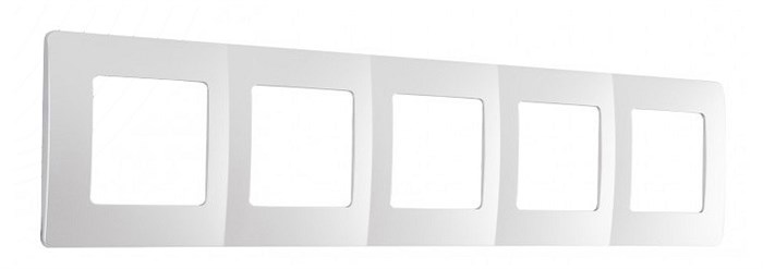 Рамка на 5 постов Arte Milano am-517.17 517.17-5.silver - фото 4941778
