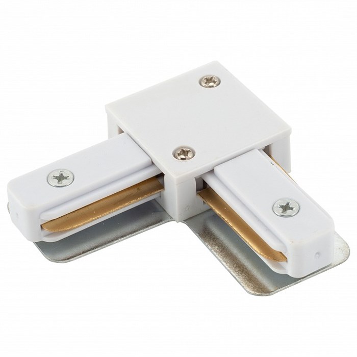 Соединитель угловой L-образный для треков Denkirs DK Track White TR1102-WH - фото 4947098