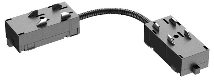 Соединитель линейный для треков Denkirs Smart TR2103-BK - фото 4947673