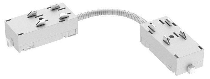 Соединитель линейный для треков Denkirs Smart TR2103-WH - фото 4947678
