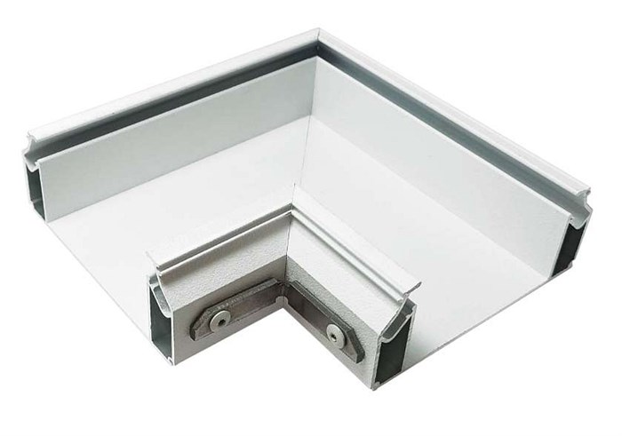 Соединитель угловой L-образный встраиваемый Denkirs Flod DK5851-WH - фото 4948274