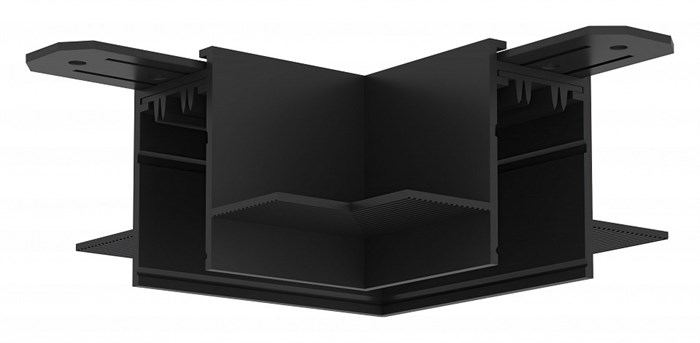 Соединитель угловой L-образный для треков Denkirs Smart TR2112-BK - фото 4948345