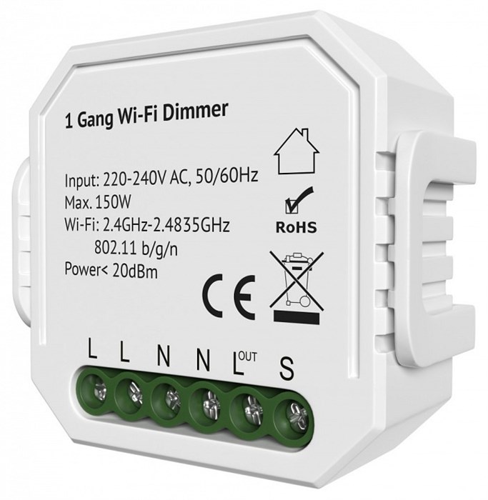 Контроллер-диммер Wi-Fi для смартфонов и планшетов Denkirs Relay RL1003-DM/1 - фото 4949997