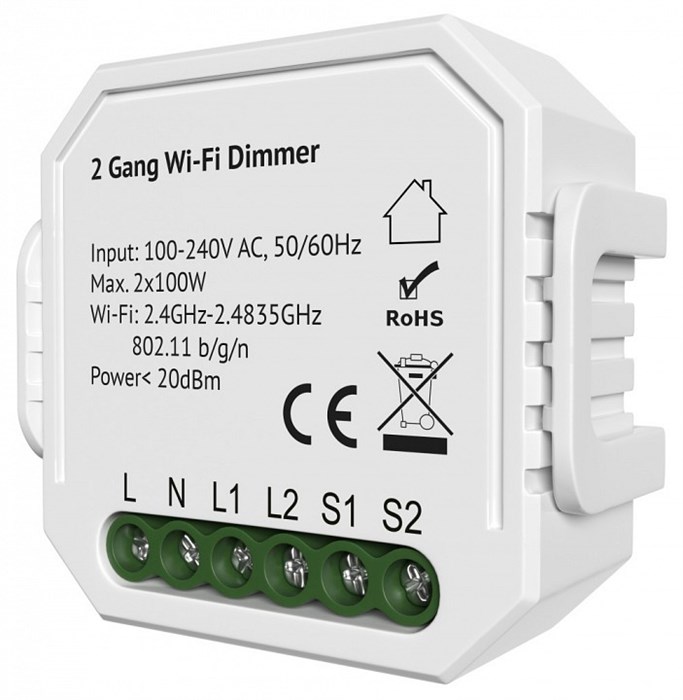 Контроллер-диммер Wi-Fi для смартфонов и планшетов Denkirs Relay RL1004-DM/1 - фото 4950003