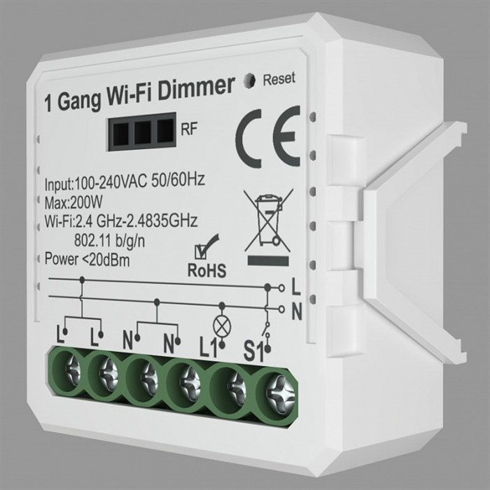 Контроллер-диммер Wi-Fi для смартфонов и планшетов Denkirs Relay RL1003-DM - фото 4950078