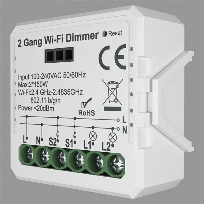 Контроллер-диммер Wi-Fi для смартфонов и планшетов Denkirs Relay RL1004-DM - фото 4950083