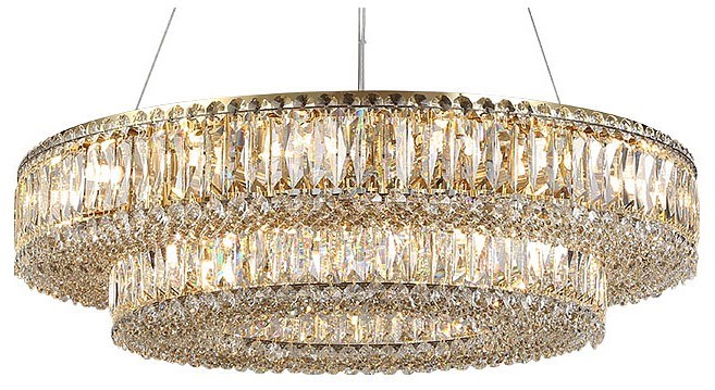 Подвесная люстра Newport 8450 8450+28/S gold - фото 4965776