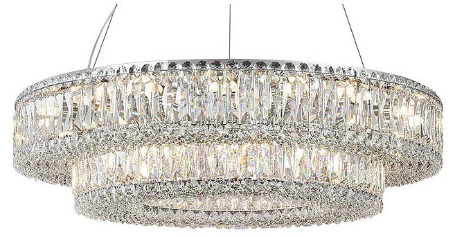 Подвесная люстра Newport 8450 8450+28/S chrome - фото 4966415