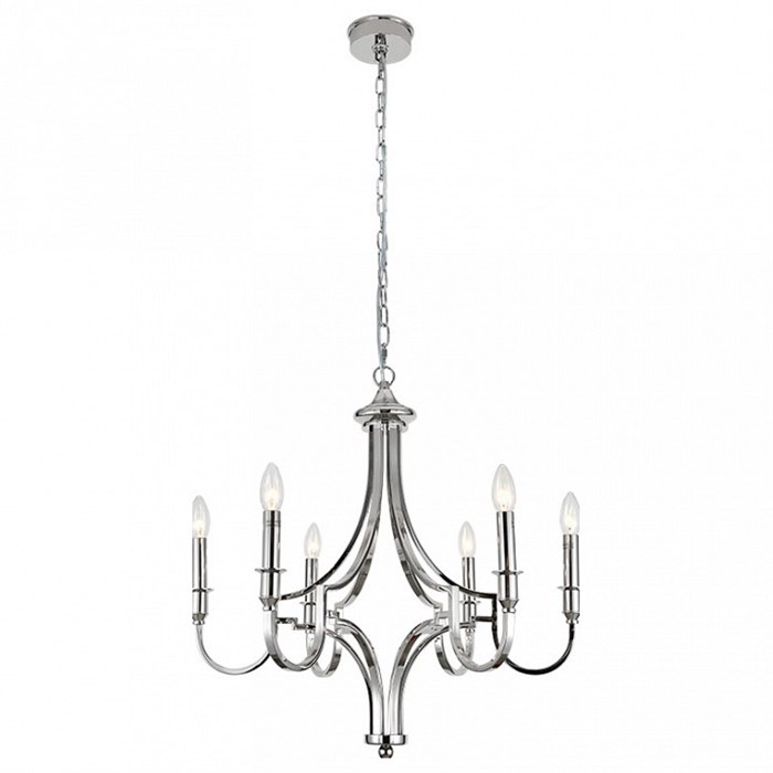 Подвесная люстра Newport DANIELA 3456/С nickel - фото 4966582