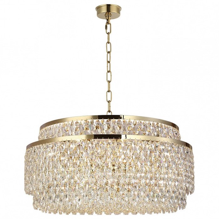 Подвесная люстра Newport TIFFANY 8530/80 C gold polished - фото 4966621