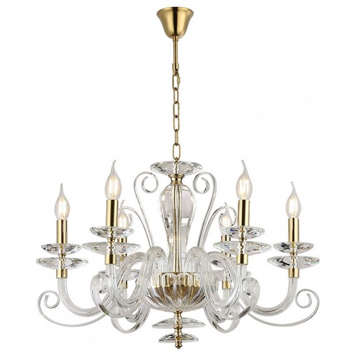 Подвесная люстра Newport ANNABELLE 8576/C gold polished - фото 4966658