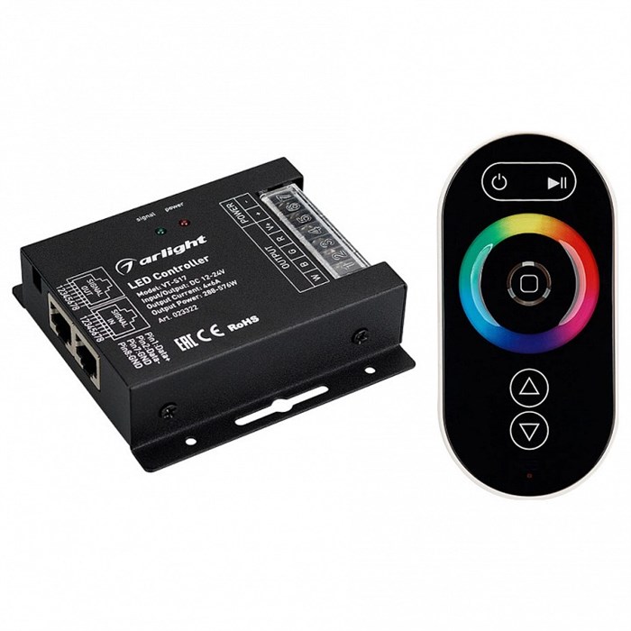 Контроллер-регулятор цвета RGBW с пультом ДУ Arlight VT-S17 023322 - фото 4989996
