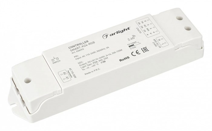 Контроллер-регулятор цвета RGBW Wi-Fi для смартфонов и планшетов Arlight SMART 028293 - фото 4999463