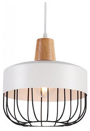 Подвесной светильник Imex MD.0913 MD.0913-1-P WH+BK - фото 5012050