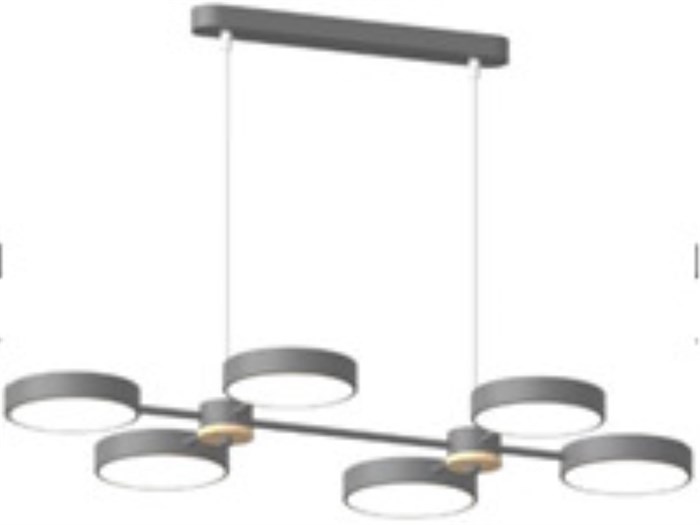 Подвесной cветильник LED4U L3217-820 GR - фото 5014443