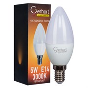 Лампа 5W GERHORT C37 LED 3000K E14 Gerhort