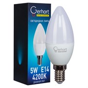 Лампа 5W GERHORT C37 LED 4200K E14 Gerhort