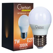 Лампа 7W GERHORT G45 LED 3000K E27 Gerhort