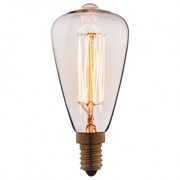 Лампа накаливания Loft it Edison Bulb E14 40Вт K 4840-F