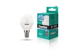 Светодиодная лампа E14 7W 4500 (белый) G45 Camelion LED7-G45/845/E14 (12071)