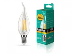 Светодиодная лампа E14 7W 3000 (теплый) CW35 Camelion LED7-CW35-FL/830/E14 (13454)