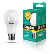 Светодиодная лампа E27 7W 3000К (теплый) A60 Camelion LED7-A60/830/E27 (11253)