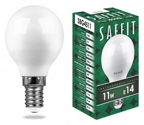 Лампа светодиодная Feron Saffit SBG4511 E14 11Вт 4000K 55138