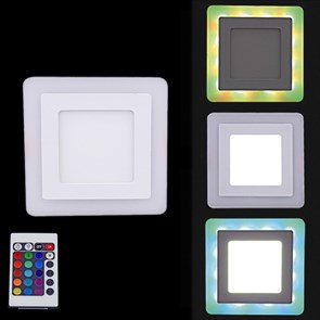 Встраиваемый светодиодный светильник Reluce  51506-9.0-001TM LED6+3W WH/DL+RGB