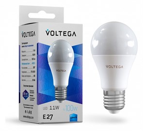 Лампа светодиодная Voltega Simple E27 11Вт 4000K 5738