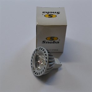 Лампочка MR16 LED 12V 3*1W 3200 WARM WHITE Sneha