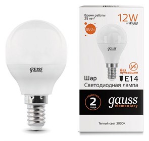 {{productViewItem.photos[photoViewList.activeNavIndex].Alt || productViewItem.photos[photoViewList.activeNavIndex].Description || 'Лампа светодиодная Gauss LED Elementary E14 12Вт 3000K 53112'}}