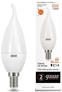 {{productViewItem.photos[photoViewList.activeNavIndex].Alt || productViewItem.photos[photoViewList.activeNavIndex].Description || 'Лампа светодиодная Gauss Led Elementary Candle Tailed E14 6Вт 3000K 34116'}}