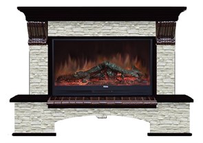 Комплект из электрокамина напольного и портала (149x42x108.5 см) Бостон К ГО Premier S86 БК860011