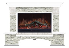 Комплект из электрокамина напольного и портала (149x42x108.5 см) Бостон К ГО Premier S86 БК860015