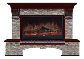 Комплект из электрокамина напольного и портала (149x42x108.5 см) Бостон К ГЦ Premier S86 БК860018