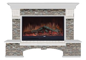 Комплект из электрокамина напольного и портала (149x42x108.5 см) Бостон К ГЦ Premier S86 БК860019
