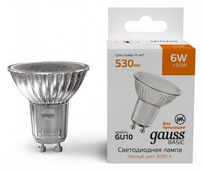 {{productViewItem.photos[photoViewList.activeNavIndex].Alt || productViewItem.photos[photoViewList.activeNavIndex].Description || 'Лампа светодиодная Gauss Basic GU10 6Вт 3000K 10106162'}}