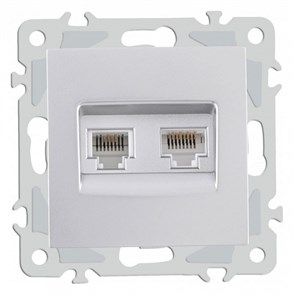 {{productViewItem.photos[photoViewList.activeNavIndex].Alt || productViewItem.photos[photoViewList.activeNavIndex].Description || 'Розетка двойная RJ-11 и Ethernet RJ-45, без рамки Arte Milano am-206 206.44-1.silver'}}