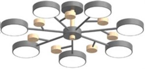 Потолочный cветильник LED4U L3205-800 GR