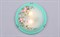 Светильник РС-117 Сакура зеленый ободок - фото 2110540