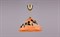 Светильник РС-017 Бронза Березовый лист оранжевый - фото 2192523